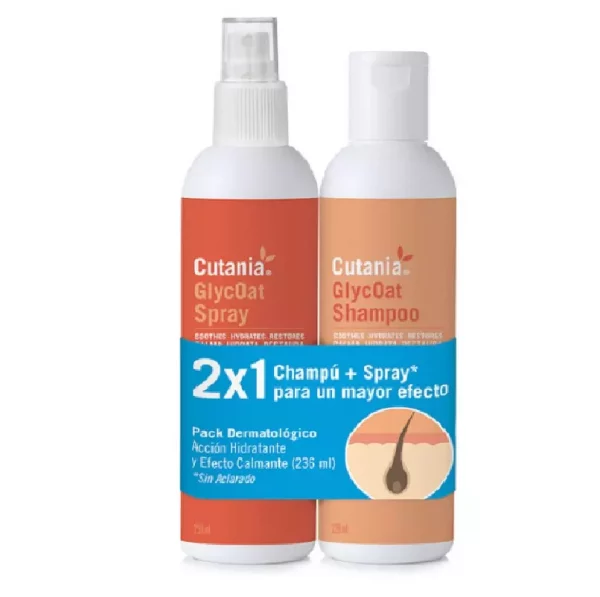 Champú + Spray Dermatológico de Última Generación con Efecto Hidratante y Acción Calmante